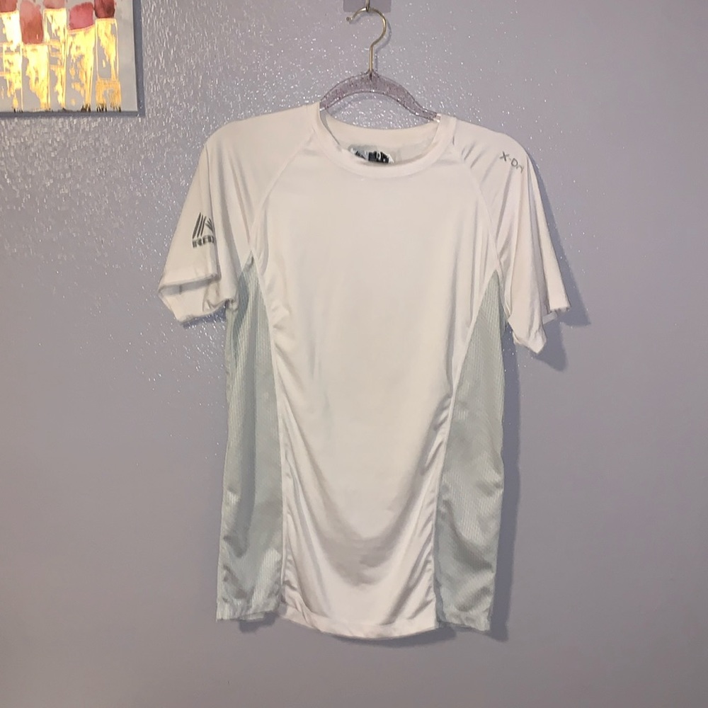 RBX X Dri white fitted athletic short sleeve top